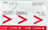 España Spain, Ticket Tren Train Bahn - Europe