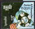 Weltraum-Forschung 1988 Kamputchea 953 Aus Block 160 O 3€ USA-Raumfahrt Satellit Sonde Out Bloc Space Sheet Of Cambodge - Kampuchea