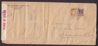 Burma RANGOON 1941 Cover SHANGHAI China Chine English Opened By Censor Label (2 Scans) - Birma (...-1947)