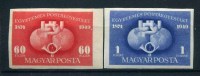 1949 Ungheria, 75° Anniversario U.P.U. Non Dentellati, Serie Completa Nuova (**) - Unused Stamps