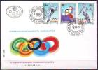 YUGOSLAVIA - JUGOSLAVIJA  - FDC - 100y OF INTERNATIONAL OLYMPIC COMMITTEE  - 1994 - Invierno 1994: Lillehammer