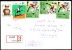 Poland Cover Sent To Slovakia. Franked With Stamps - Football,  Soccer, FIFA World Cup.  (V01193) - Altri & Non Classificati