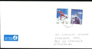 Poland Cover Sent To Slovakia. Franked With Stamp - Winter Olympic Games Lillehammer 1994. Skiing. (V01292) - Invierno 1994: Lillehammer