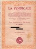 ACTION Nominative 500 Francs - LA SYNDICALE - Charleroi - Couillet - Achats Ventes Fabrication - 1960 -         (1897) - Industry