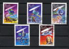 HONGRIE 1986 OBL. Y&T 3023 à 3028 Sauf 3024 Exploration Espace / Satellites / Navette - Shuttle / Dinausaure / Crèche - Used Stamps