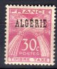 ALGERIE - 1947: "Timbres Taxes De France Surchargés" - N° T34* - Timbres-taxe