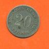 Monnaie Allemande De 20 Reich Pfenning 1874 Argent - Assez Rare - 20 Pfennig