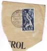 Timbre SARRE 1952 (Gr T) Sur Fragment - Used Stamps