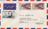 Belle Lettre Nouvelle Calédonie 1955, Nouméa Pou Londres /463 - Lettres & Documents