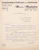 Lettre,facture Ancienne,gap,hautes Alpes,vieux Papiers,entreprise Generale Peinture,MARIUS MADALON,1948,pour Grenoble - 1900 – 1949