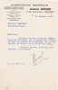 Lettre,facture Ancienne,vieux Papiers,isere,grenoble,1947,MAISON GIRARD,ALIMENTATION GENERALE,grossiste Fruits, Légumes - 1900 – 1949