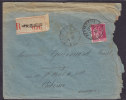 France Registered Recommandée Einschreiben PERIGUEUX Label 1932 Cover  To RIBERAC Dordogne Seul Paix (2 Scans) - 1932-39 Vrede