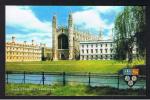 RB 837 - J. Salmon Postcard - King's College Cambridge & Shield Coat Of Arms - Cambridge