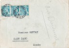 Carta PARIS 1943  (rue Boetie) A Saint James (Manche) - Storia Postale