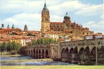 SALAMANCA  Catedral  Y Puente Romano ( 2 Scans ) - Salamanca