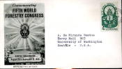 USA  Seattle Washington Terminal Annex 1960 Congrès Forestier 1er Jour Arbre Forêt Animaux - 1961-80