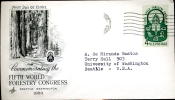 USA  Seattle Washington Terminal Annex 1960 Congrès Forestier 1er Jour Arbre Forêt Animaux - 1961-80