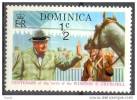 Timbre(s) Neuf(s)**  Dominique,winston Churchill,cheval, 1976 - Dominica (1978-...)