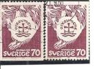 Suecia-Sweden Nº Yvert  595a (x2) (usado) (o). - Oblitérés