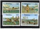 Timbre(s) Neuf(s)** Tokelau,n°73-76 Y Et T,nages, Courses De Pirogues - Tokelau