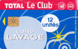 Carte Lavage Total 12U Puce GEM1 - Car Wash Cards