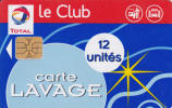 Carte Lavage Total 12U Puce SA1 - Lavage Auto