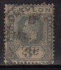 Ceylon Used 1921, Wmk Script CA,  KGV 3c - Ceylon (...-1947)