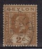 Ceylon Used 1912, Wmk Crown  CA, KGV 2c Orange - Ceylon (...-1947)