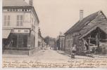 LASSIGNY 60 RUE DU RHONEL COMMERCE GARDE CHAMPETRE TRES BELLE CARTE ANIMEE RARE !!! - Lassigny