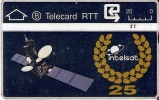 TARJETA DE BELGICA DE UN SATELITE INTELSAT (SATELLITE) - Sterrenkunde