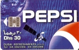 TARJETA DE DUBAI DE UN SATELITE  (SATELLITE) PEPSI - Astronomy