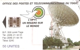 TARJETA DE TOGO DE UNA ANTENA PARABOLICA PARA SATELITES  (SATELLITE) - Sterrenkunde