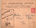 Machine à Coudre/ Compagnie SINGER/Enveloppe Postale Affranchie Avec Publicité/1929              VP311 - Unclassified