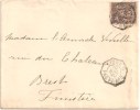 Lettre - COLONIES FRANCAISES - MARITIME LIGNE N Càd Octogonal S:sage N°91 - 1890 - RR - Covers & Documents