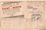 Energie/Gaz/Société Du Gaz De Paris/Quittance D´abonnement Au Compteur/1920   VP315 - Unclassified