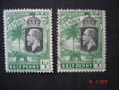 Gambia 1922  K.George V   1/2d  SG122    MH  And Used - Gambia (...-1964)