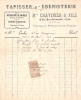 Facture / Décoration/ Tapisserie-Ebenisterie/Chavinier Et Fils/Paris/1909        VP327 - Non Classés