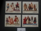 CANADA  *  *    De  1990   "    Poupées  Canadiennes     N°  1144  à  1147 "      4  Val . - Unused Stamps