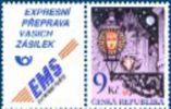 Czech Republic 2003  - One Rose Prague Castle Lantern Flowers Architecture Geography Places EMS MNH Michel 380 Sc# 3223 - Unused Stamps