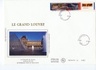 FDC - Grande Enveloppe Le Grand Louvre 1993 - YT TP 2852a Diptyque Avec Vignette Oblitéré à Paris Le 20.11.1993 - TTB - 1990-1999