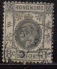 Hong Kong Used 1921, KG V, Multi Script, 3c Grey. - Usati