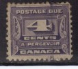 Canada Used 1933, Postage Due 4c Voilet - Impuestos