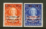 SURINAME 1953 Hinged Stamp(s) Innondation Fund 330-331 - Suriname ... - 1975