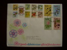 UGANDA 1969 FLOWERS Medium Set To 5/- OFFICIAL FDC (13stamps) - Uganda (1962-...)