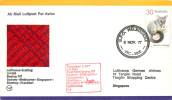 Austarlia Airmail Lufthansa First Flight Boeing 747 Sysney-Melbourne-Singapor E-Bombay-Frankfurt - Covers & Documents