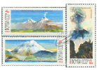 USSR Russia 1965 Volcanoes Of Kamchatka Nature Kluchevsky Volcano Geology Geography Places Stamps MNH Michel 3138-3140 - Vulkanen