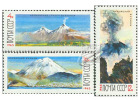 USSR Russia 1965 Volcanoes Kamchatka Nature Kluchevsky Volcano Geology Mountains View Places Stamps MNH Michel 3138-3140 - Collections
