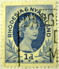 Rhodesia And Nyasaland 1954 Queen Elizabeth II 1d - Used - Rhodésie & Nyasaland (1954-1963)