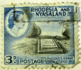 Rhodesia And Nyasaland 1959 Rhodes Grave Matopos 3d - Used - Rhodésie & Nyasaland (1954-1963)