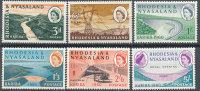 RHODESIA AND NYASALAND 1960 KIRIBA ROYAL OPENING OF THE WATER DAM SC# 172-177 VF MNH - Rhodesië & Nyasaland (1954-1963)